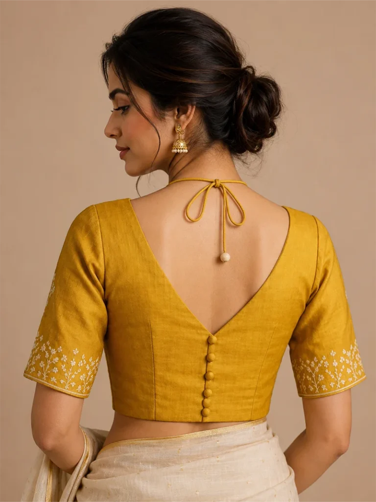 mamtaj cut blouse back