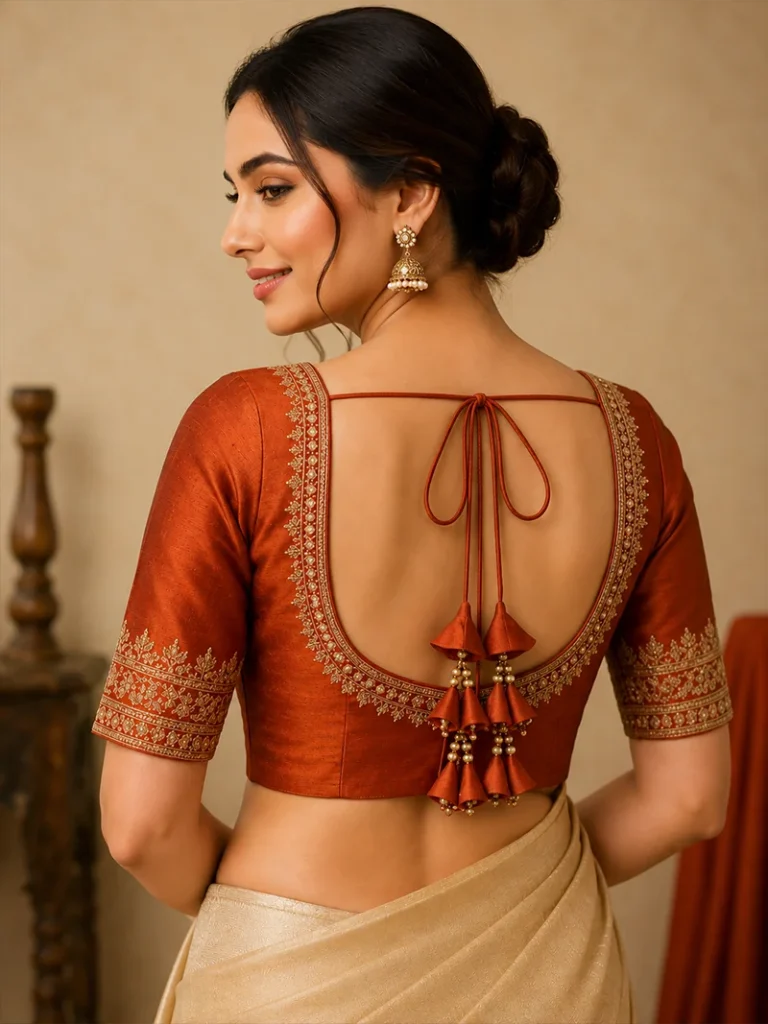 Blouse design 9 back